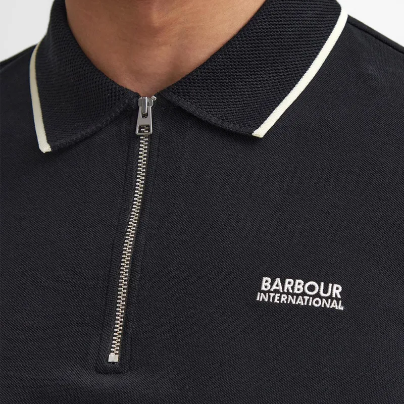 BARBOUR FW24 Polo Shirt Men's Black-5