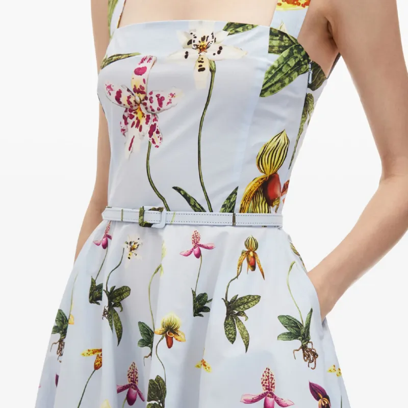 Oscar De La Renta Orchid Poplin Tank Dress-4