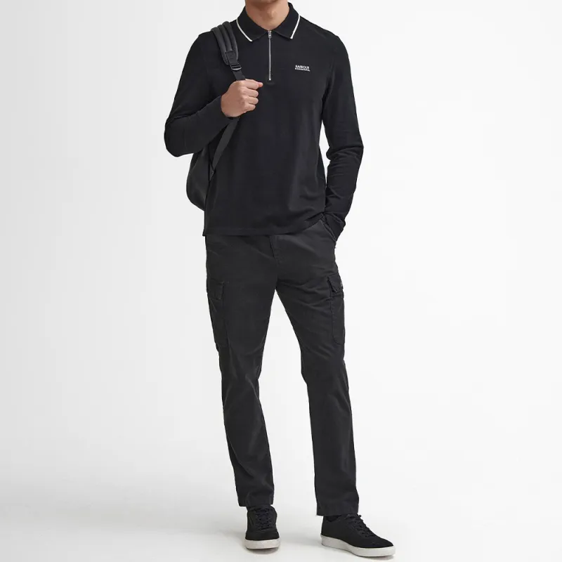 BARBOUR FW24 Polo Shirt Men's Black-3
