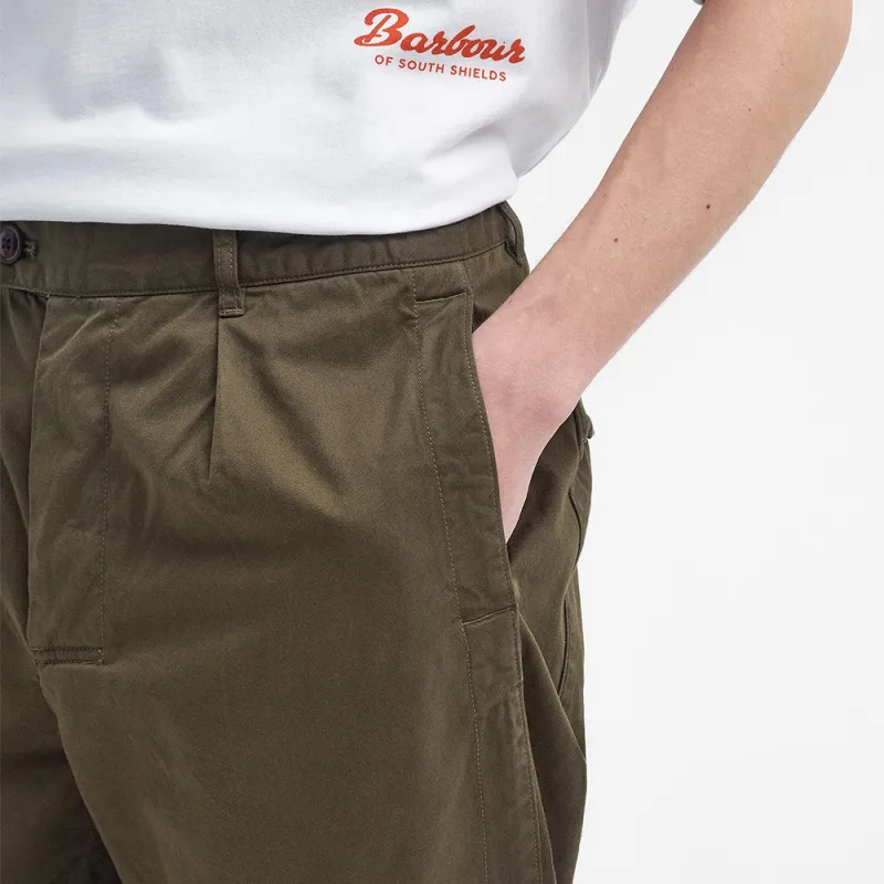 BARBOUR FW24 Oakmoor Jeans Men's Green-4