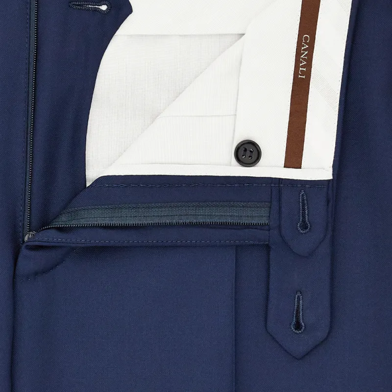 CANALI FW24 Suit Trouser Men's Blue-2