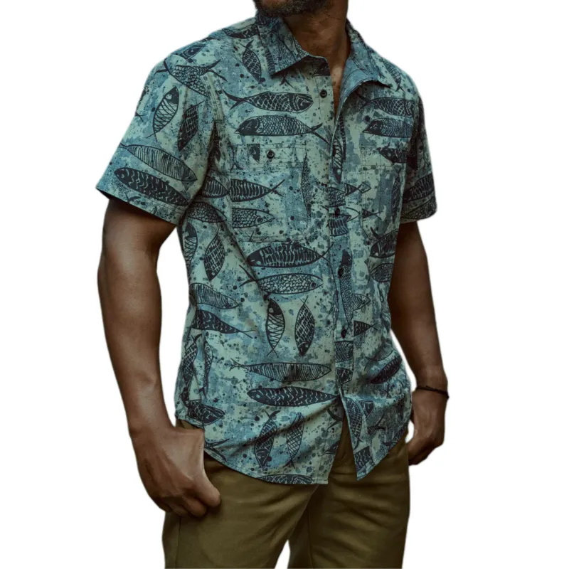 Filson FW24 Shirt Men's Fish-Scale Pattern-2