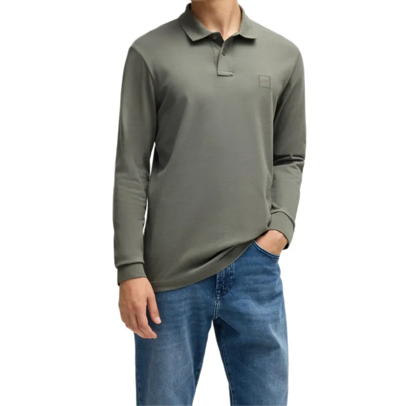HUGO BOSS FW24 Polo Shirt Men's Gray Green-2