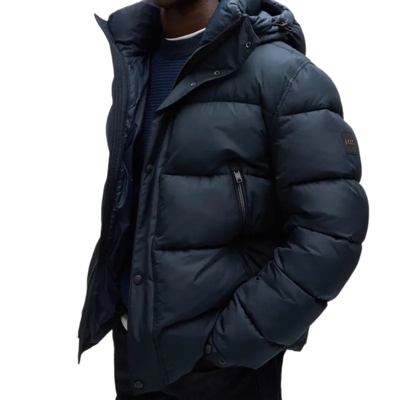 HUGO BOSS FW24 Puffer Jacket Men's Navy Blue-3