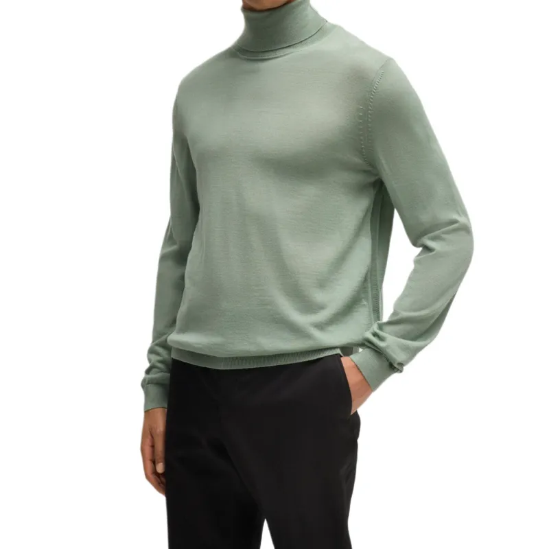 HUGO BOSS FW24 Sweater Men's Light Green-1
