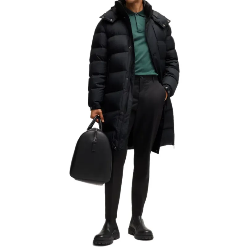 HUGO BOSS Long-length Hooded Padded Coat-1