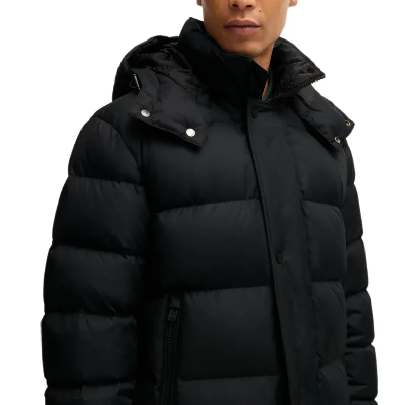 HUGO BOSS Long-length Hooded Padded Coat-5