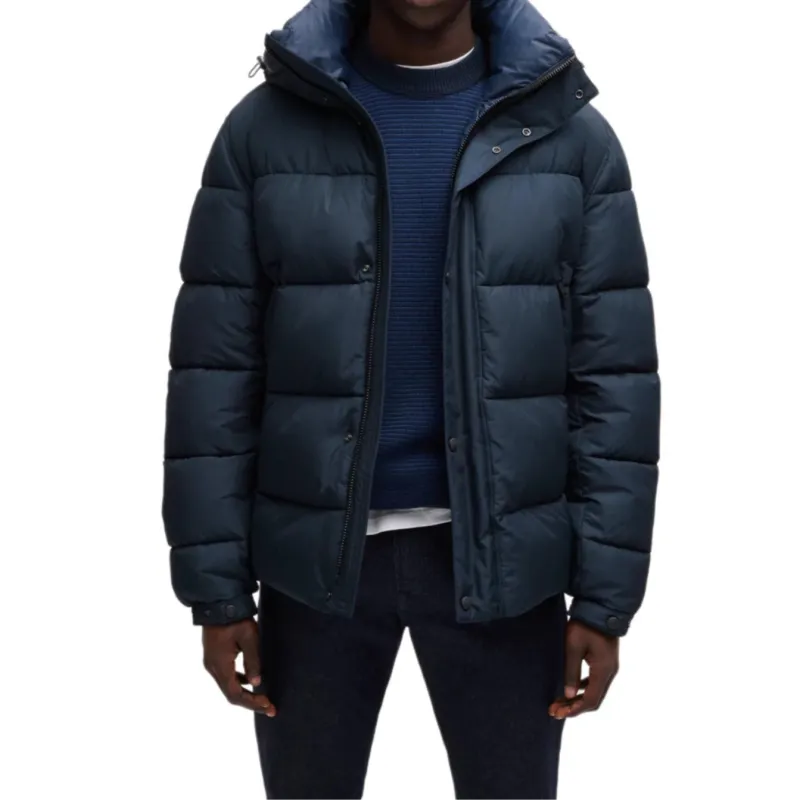 HUGO BOSS FW24 Puffer Jacket Men's Navy Blue-1