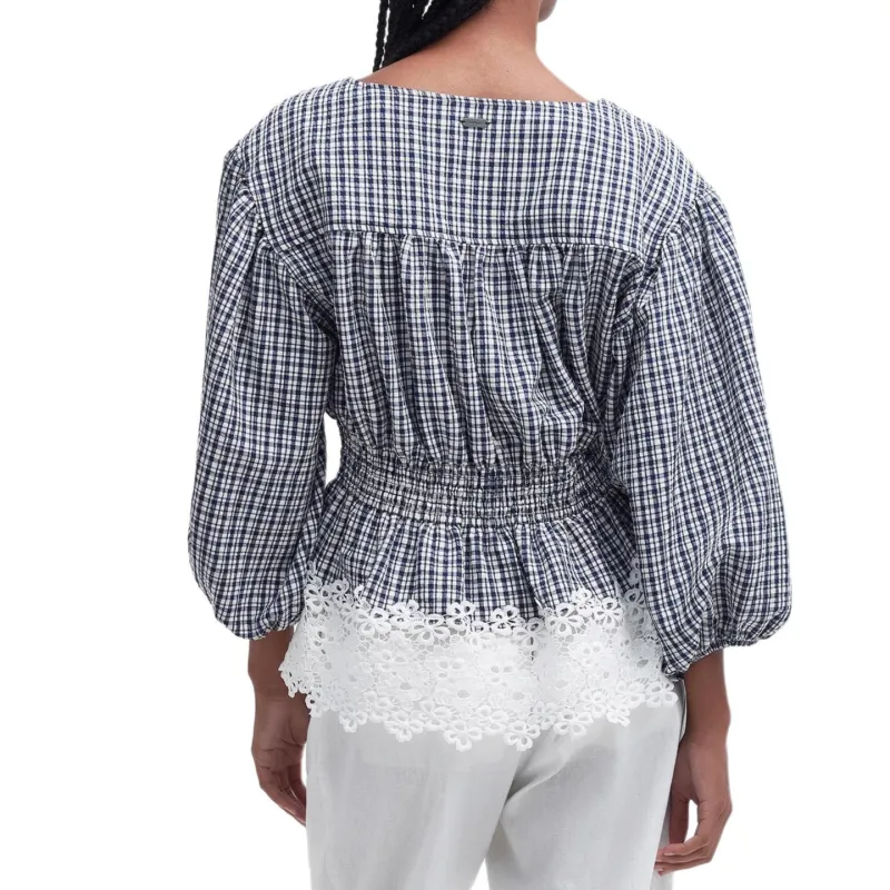 BARBOUR FW24 Shirt Women's Navy Plaid-2