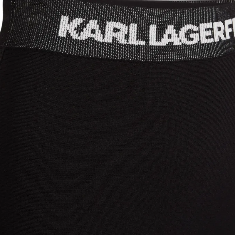 KARL LAGERFELD FW24 Knit Long Skirts Women's Black-2