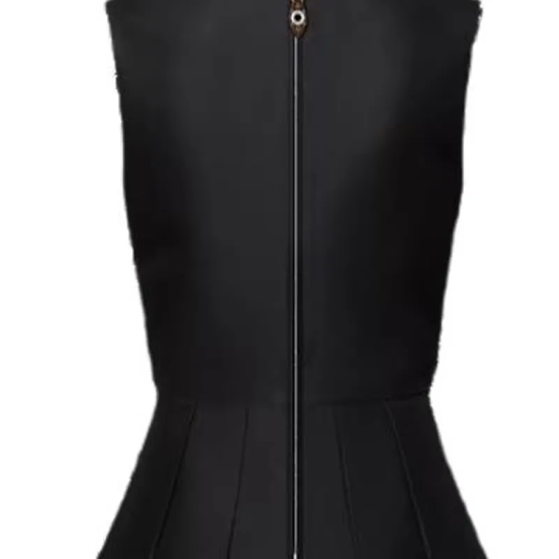 LOUIS VUITTON Asymmetrical Box Pleat Dress-3