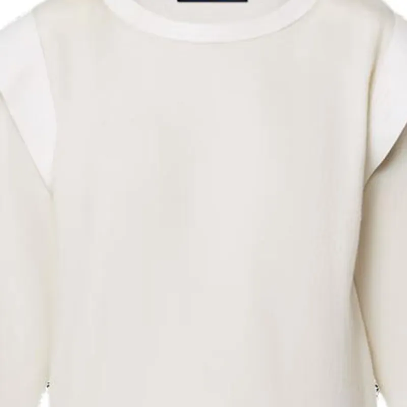 LOUIS VUITTON Leather Insert Cashmere Pullover-2