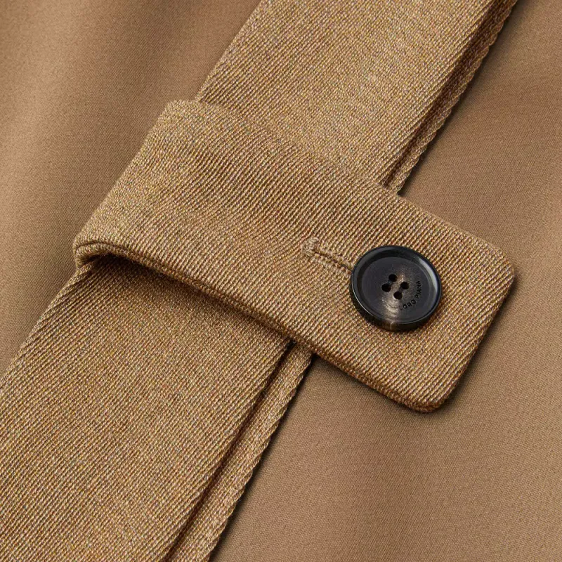 Loro Piana Tommaso FW24 Trench Coat Men's Earthy Earth Yellow-2