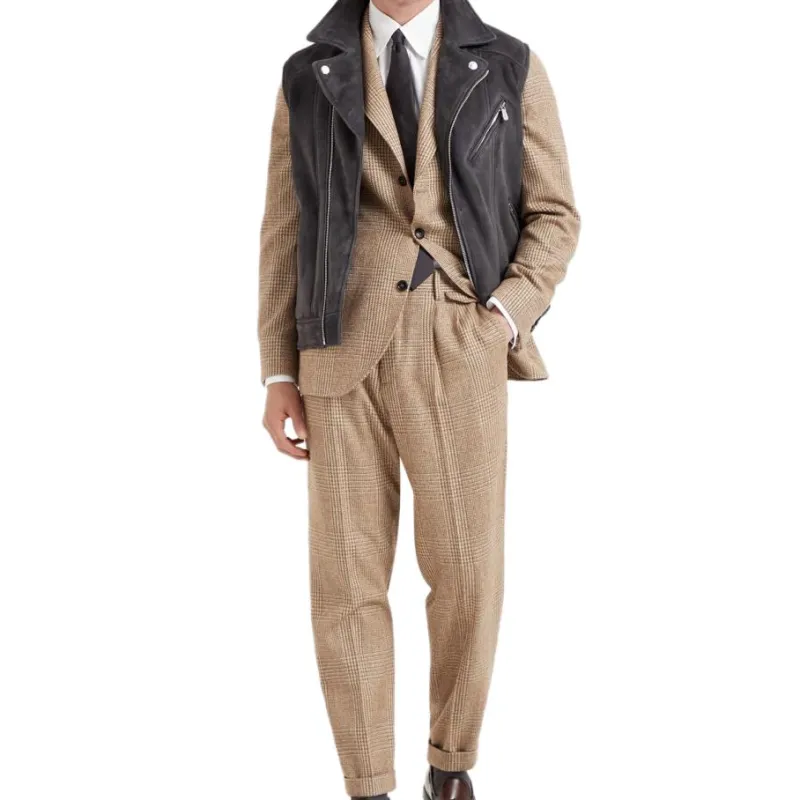 Brunello Cucinelli FW24 Business Suits Men's Brown-2