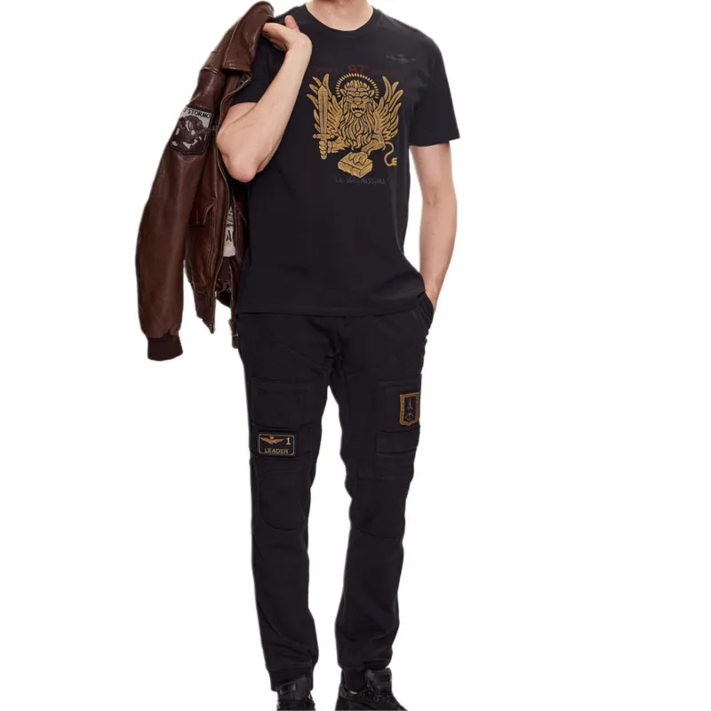 AERONAUTICA MILITARE SS23 T-Shirt Men's Black-2