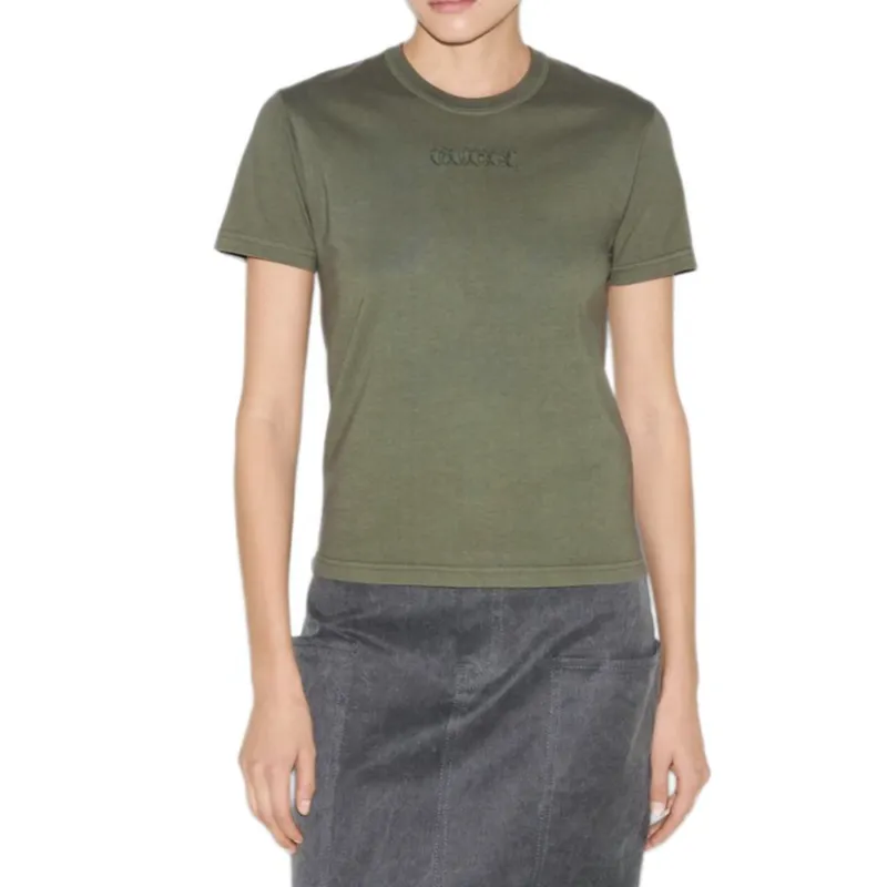 GUCCI FW24 T Shirt Women's Dark Green-1
