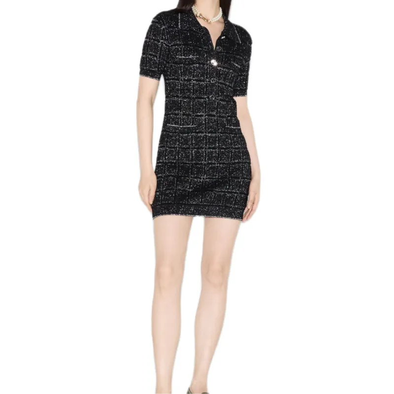GUCCI FW24 Short Sleeved Dresses Women's Black-2