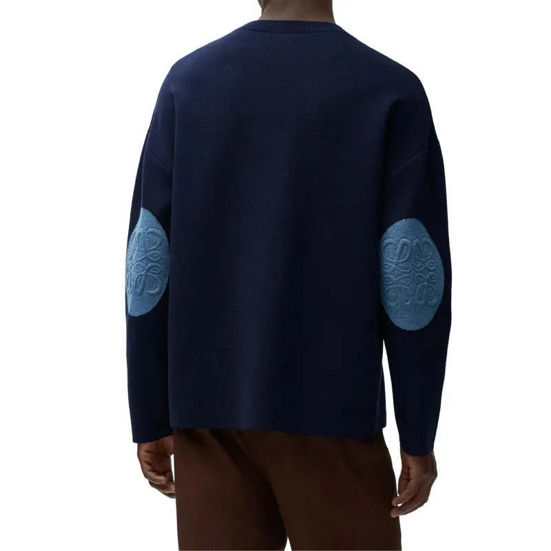 LOEWE SS25 Sweater Men's Marine Blue-3