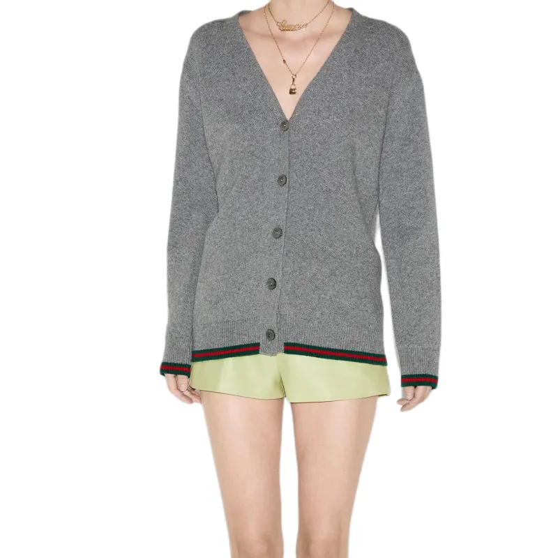 GUCCI Web Detailed Cardigan-1