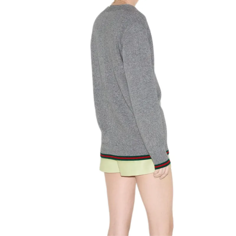 GUCCI Web Detailed Cardigan-2