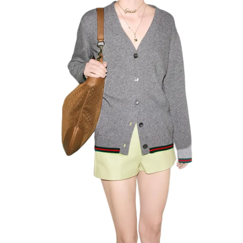 GUCCI Web Detailed Cardigan-3