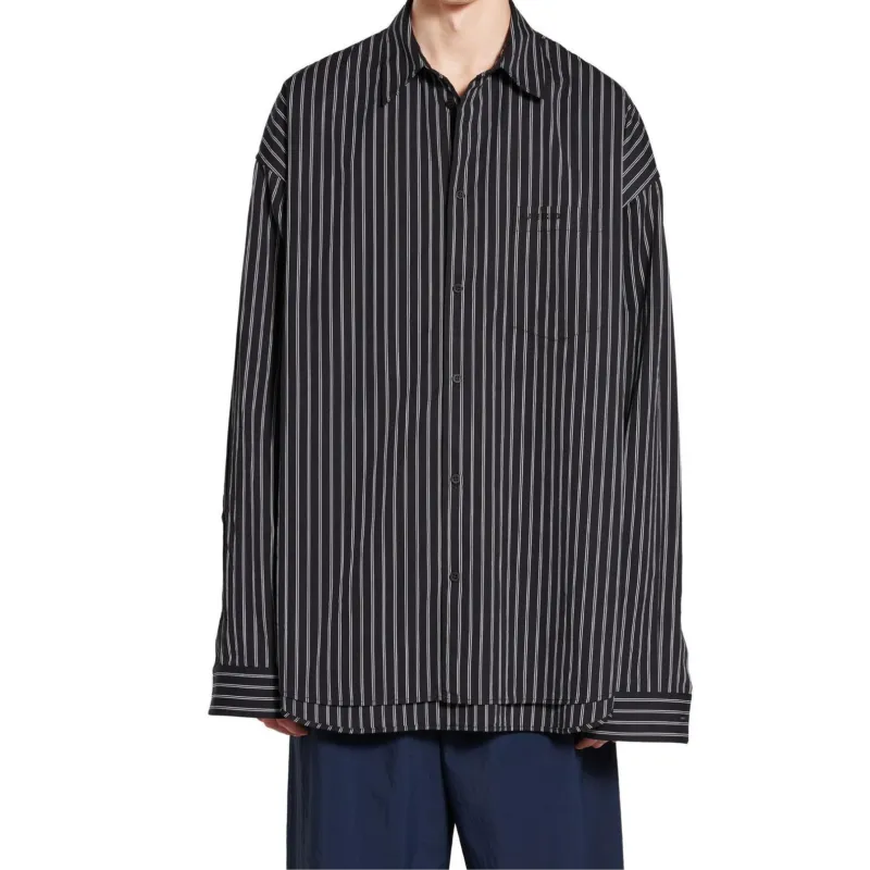 Balenciaga Pinstriped Flatground Shirt-5
