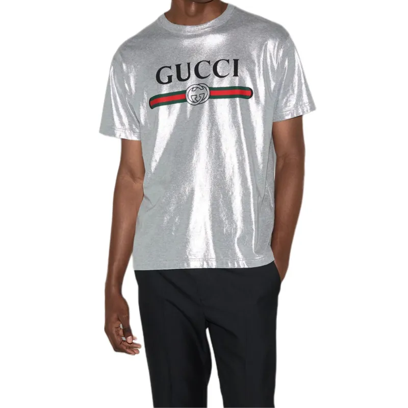 GUCCI Printed Jersey T Shirt-1