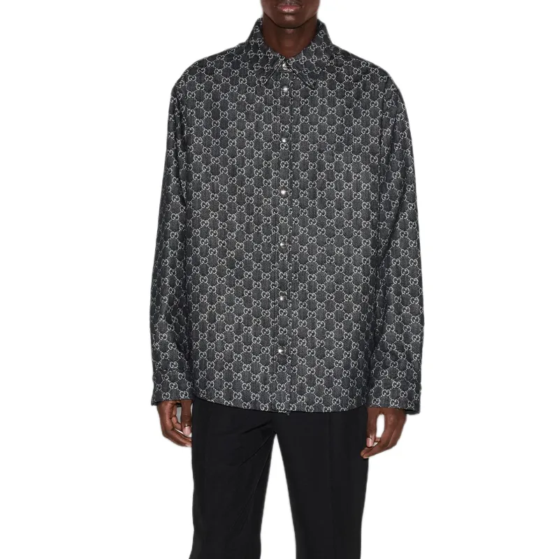 GUCCI Reversible Denim Shirt-4
