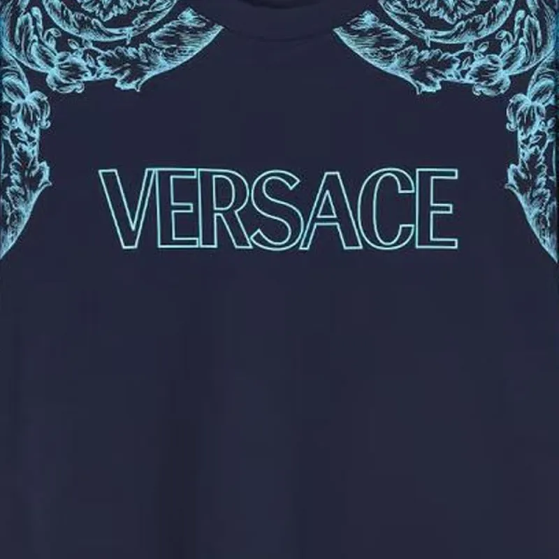 VERSACE T Shirts Men Blue-4