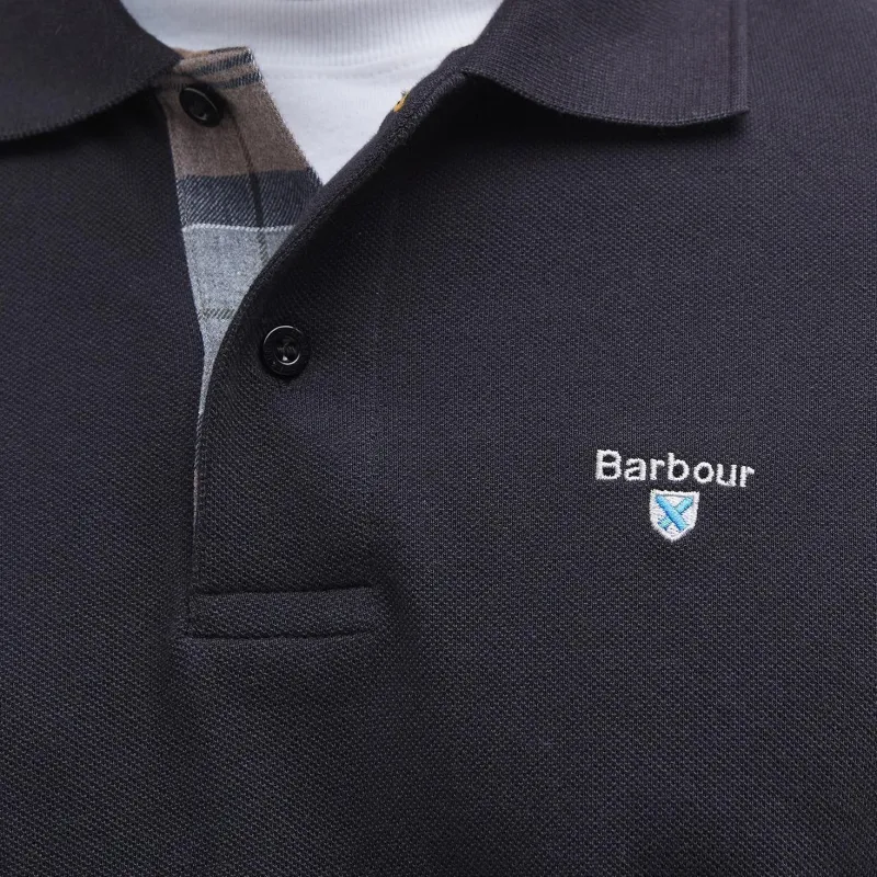BARBOUR FW24 Polo Shirt Men's Black-4