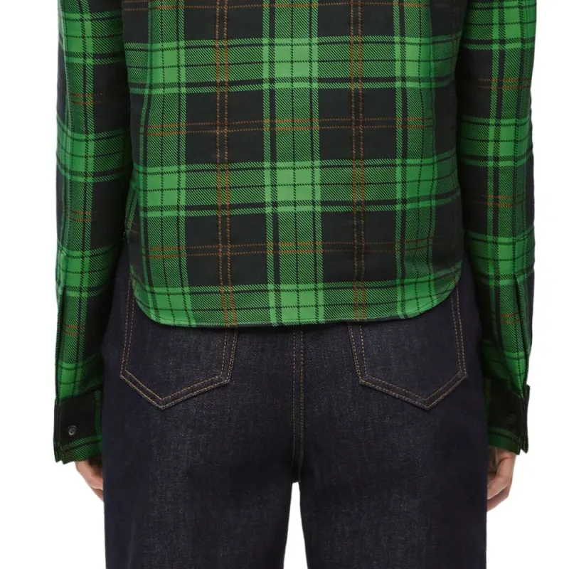 LOEWE Plaid check Button up Shirt-3