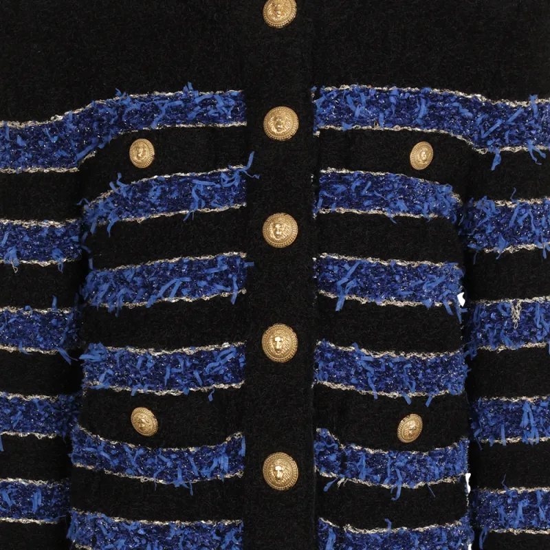 BALMAIN Jackets Women's Blue-4