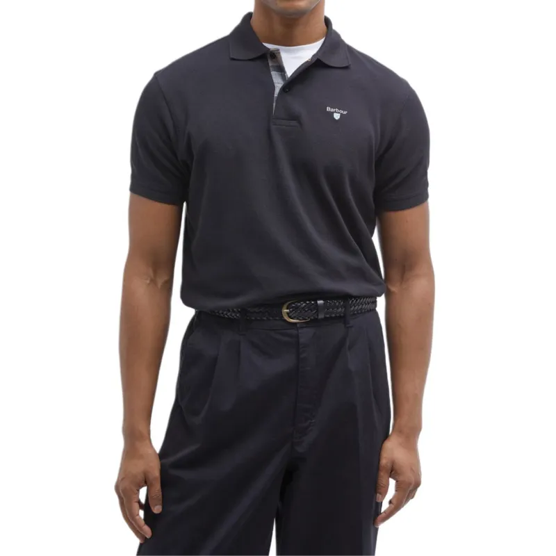BARBOUR FW24 Polo Shirt Men's Black-1