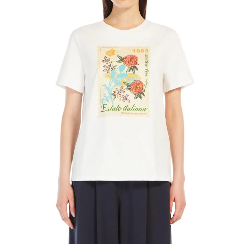 WEEKEND MaxMara Zirlo Graphic Printed T Shirt-1