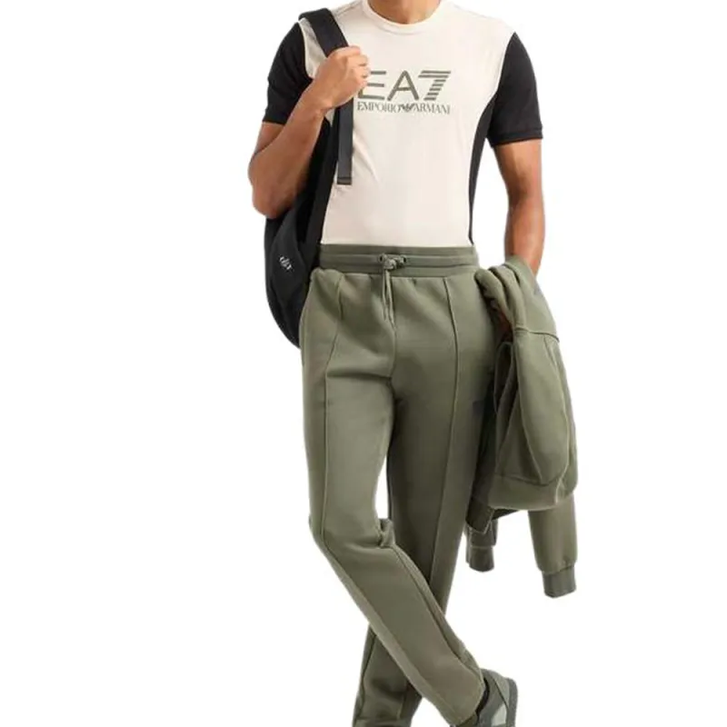 EMPORIO ARMANI EA7 FW24 T Shirt Men's Ecru-1