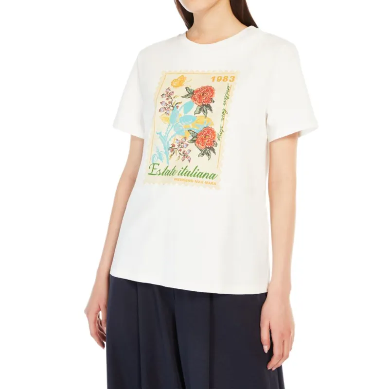 WEEKEND MaxMara Zirlo Graphic Printed T Shirt-3