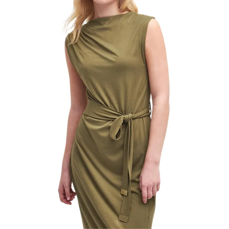 BARBOUR FW24 Sleeveless Dress Women's Khaki-4