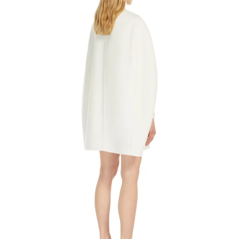 MaxMara Zip Up Crewneck Short Sleeved Coat-2