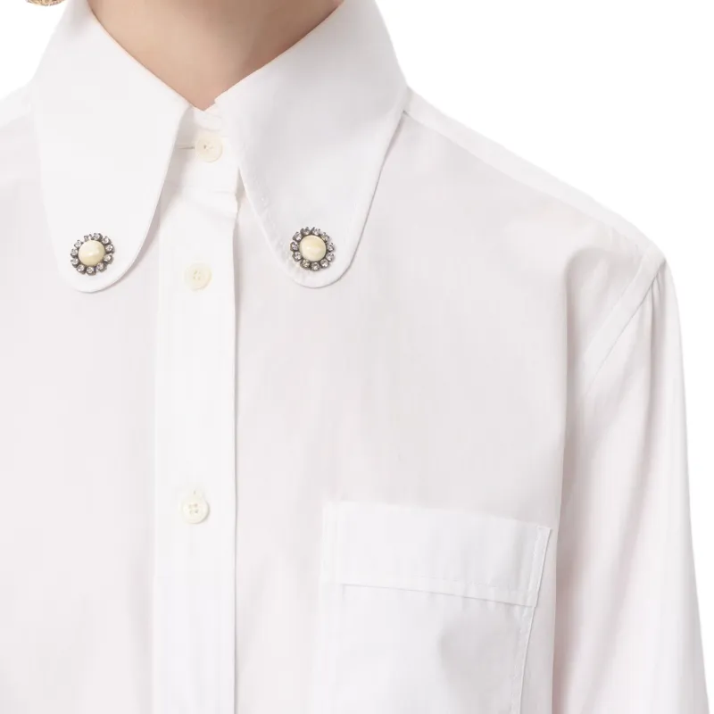 Valentino Embellished Button Up Shirt-7