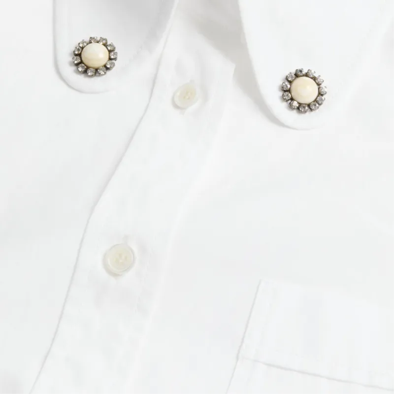 Valentino Embellished Button Up Shirt-6