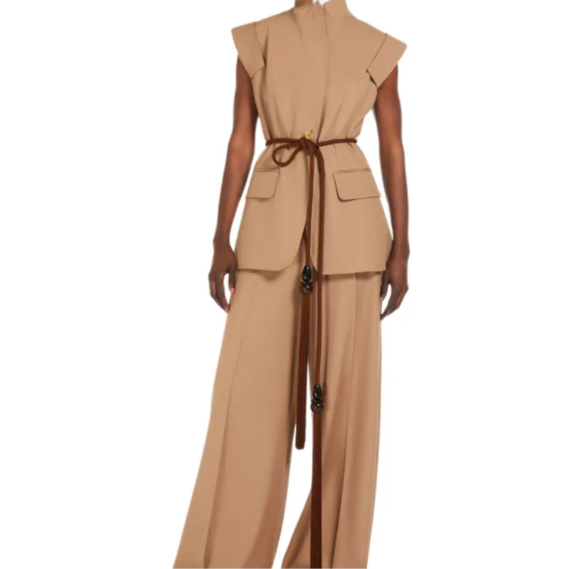 MaxMara Bergamo Single Breasted Sleeveless Jacket-3