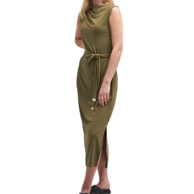 BARBOUR FW24 Sleeveless Dress Women's Khaki-3