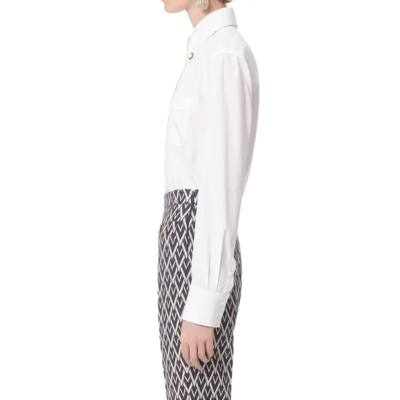 Valentino Embellished Button Up Shirt-3