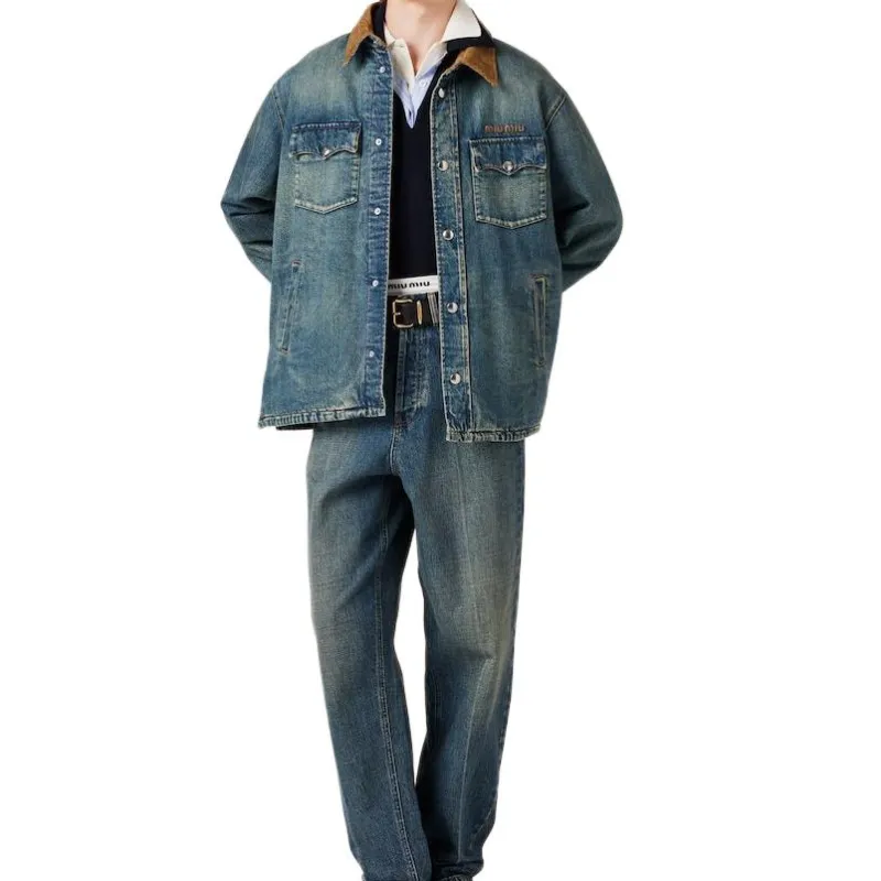 MIU MIU FW24 Down Jacket Women's Blue-1