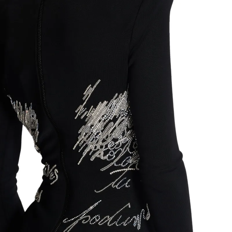 BALMAIN Rhinestone embellished Mini Dress-7