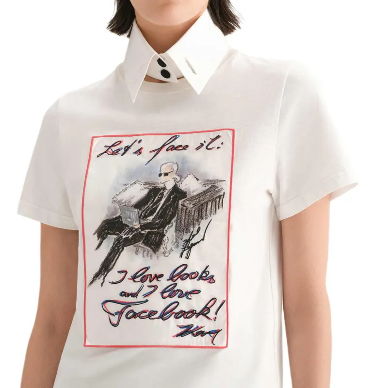 KARL LAGERFELD T Shirt Women's White-4