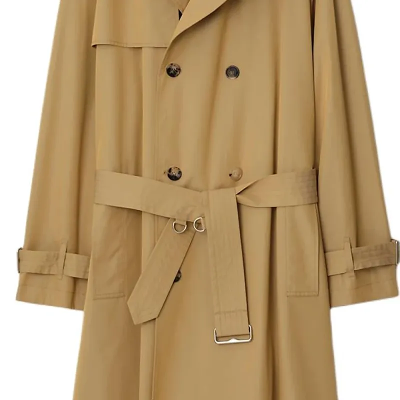 Burberry Long Garbadine Trench Coat-6