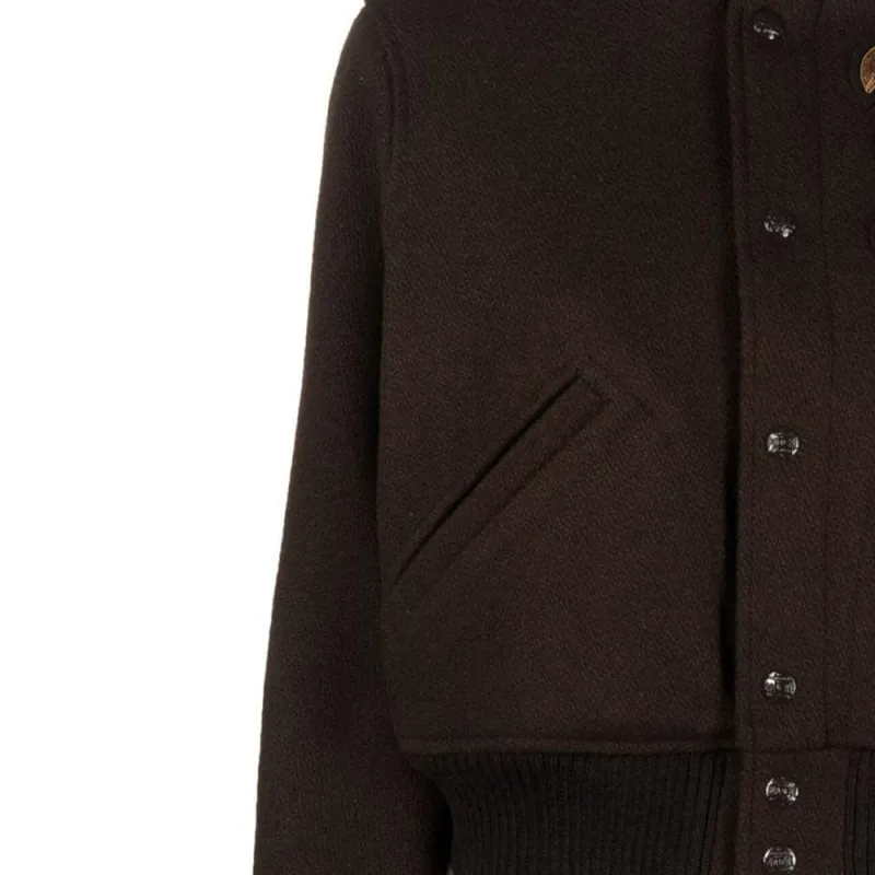 Polo Ralph Lauren Logo patch Button up Bomber Jacket-4