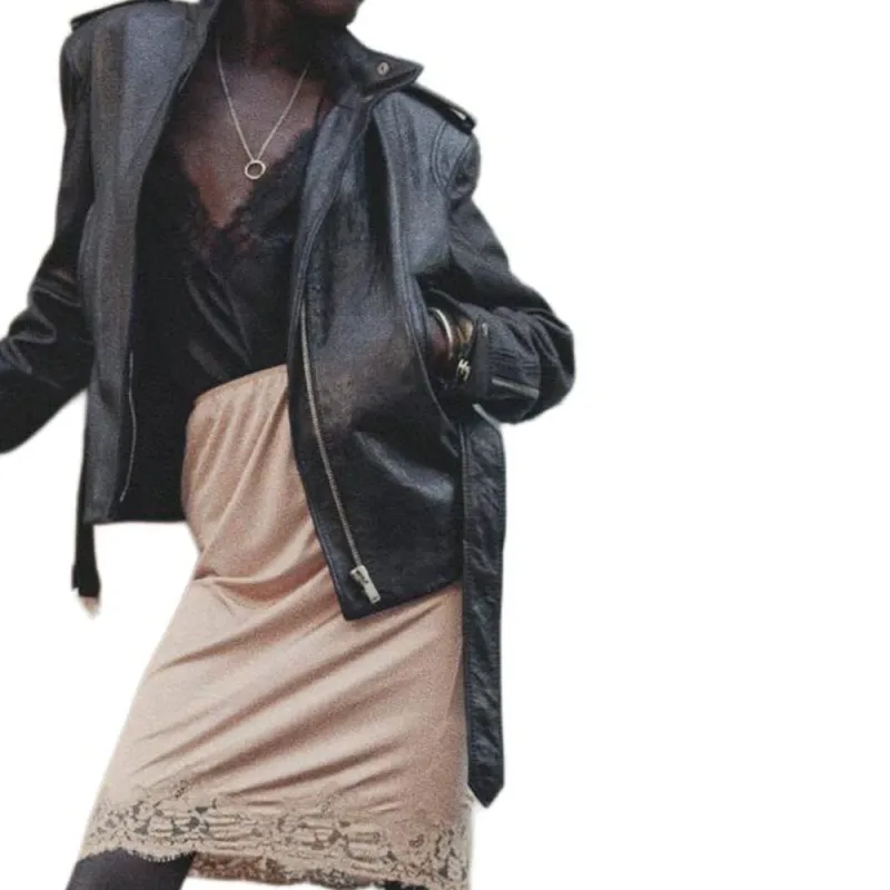 SAINT LAURENT High Neck Belted Short Jacket-4