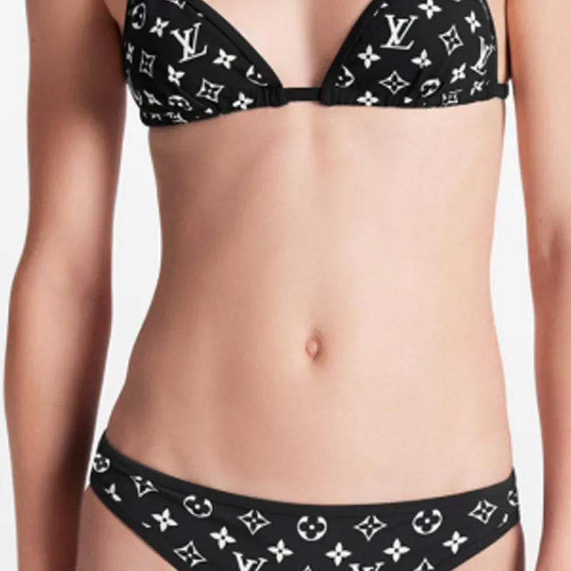 LOUIS VUITTON Graphic Monogram Bikini Bottoms-4